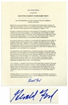 Gerald Ford Signed Pardon of Richard Nixon